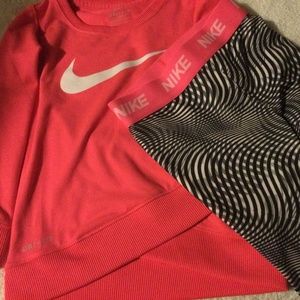 Nike toddler girl's Dri Fit sports outfit
